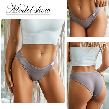 Panties de Algodón FINETOO - Ropa Interior Femenina Sexy Talla M-4XL