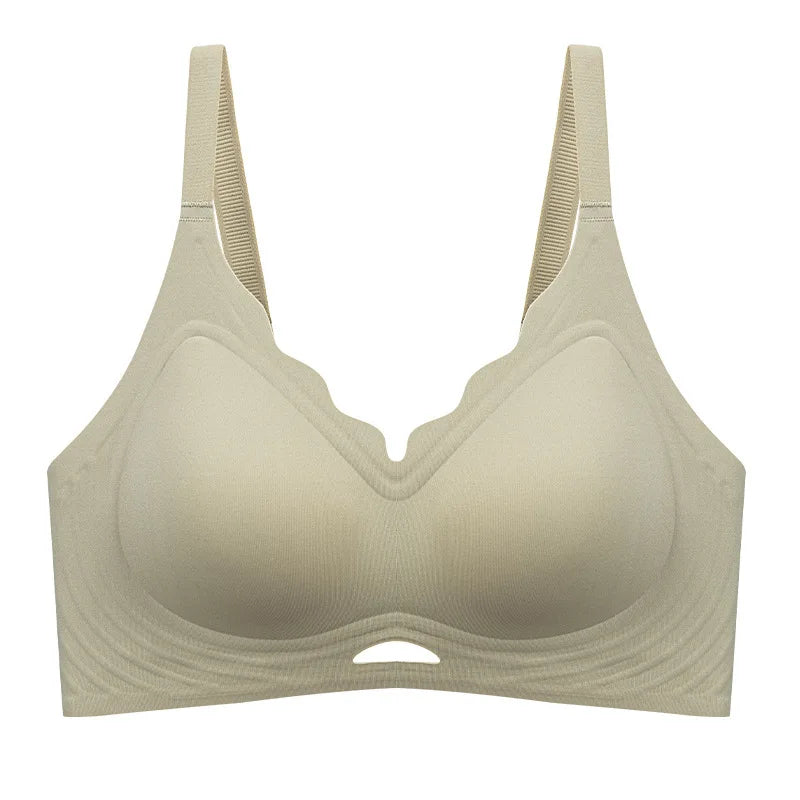Full Coverage Jelly Bralette | Seamless Wire-Free Everyday Bra for Women | M–4XL