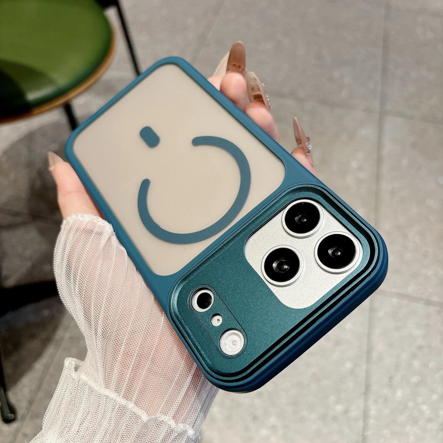 For 17 Pro Max Plain Matte Magnetic Protective Phone Case with AI Button