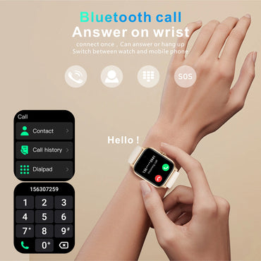 1.85" IP68 Sports Smart Watch – Bluetooth Calling, Heart Rate, AI Voice & Multi-Sport Tracker
