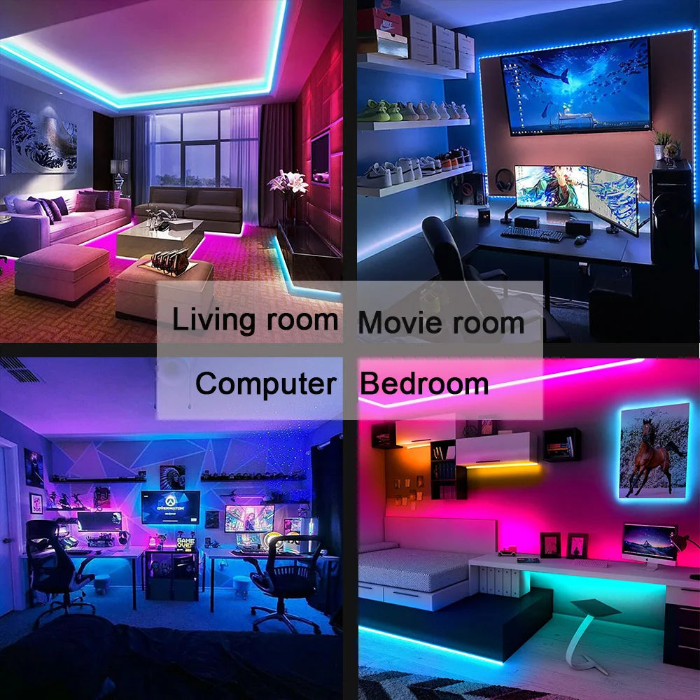 Bluetooth RGB LED Strip Light | 5V USB 5050 SMD Smart App Control