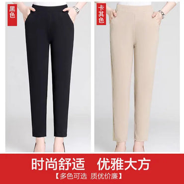Pantalones Casuales de Algodón para Mujer - Bordados Estilo Boho