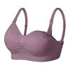 Plus Size Front-Open Seamless Nursing Bra – Wire-Free Padded Postpartum Maternity Bra