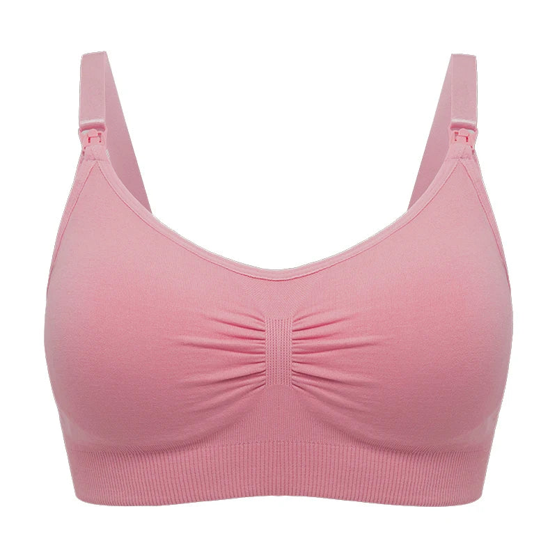 Plus Size Nursing Bra | Seamless Wire-Free Maternity Bralette with Removable Pads (M–XXL)