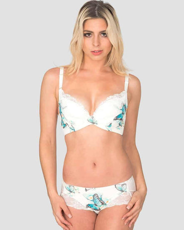 Morpho - Sujetador de Alambre Flexible de Seda y Algodón Orgánico