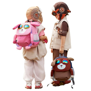 3D Cartoon Dog Backpack - Ultra Lightweight Kids School Bag for Kindergarten