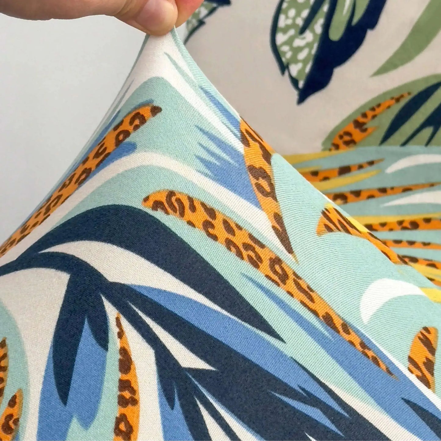 Tropical Print Outdoor Sofa Cushion Cover | Stretch Seat Protector