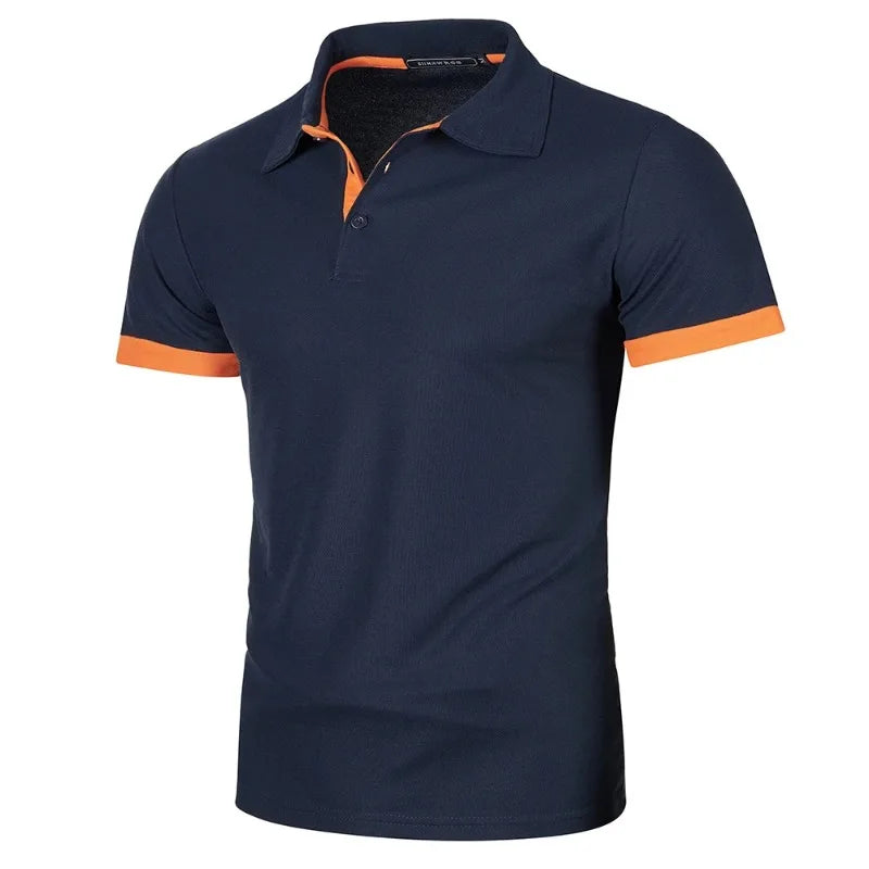 Men's Short Sleeve Polo Shirt – Lightweight Breathable Lapel Tee | Casual Streetwear Summer Top