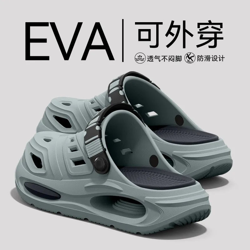 Men's Breathable EVA Clogs - Non-Slip Beach & Garden Sandals