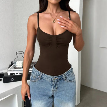 Casual Slim Fit Jumpsuit - Elegant All-Match Romper for Women