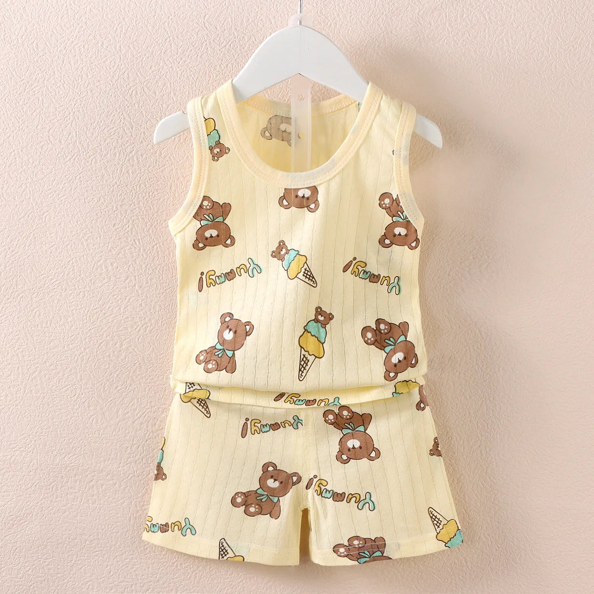 Kids Cotton Tank Top & Shorts Summer Set
