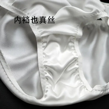 100% Mulberry Silk Underwear for Women – Antibacterial, Breathable & Ultra-Soft Briefs