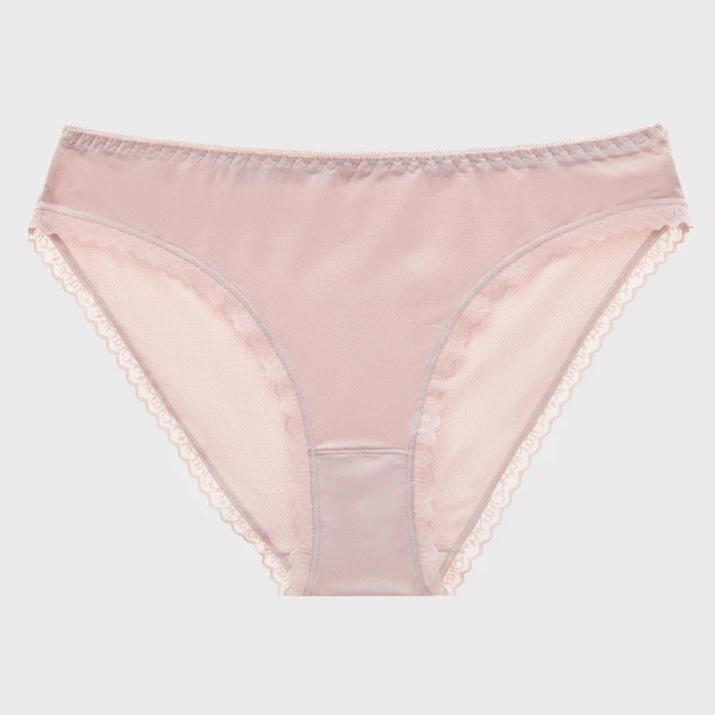 Ice Silk G-String Tanga – Low-Rise, Ultra-Soft Lace Trim | Women's Everyday Underwear | M–XL