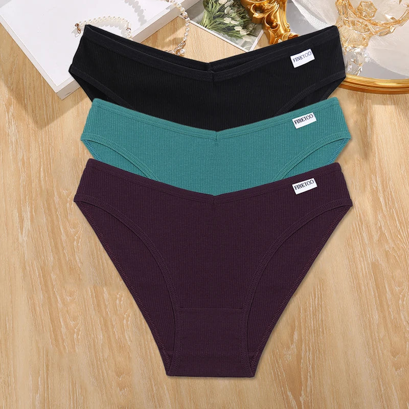 Set de 3 Panties de Algodón - Ropa Interior Tallas Plus M-4XL