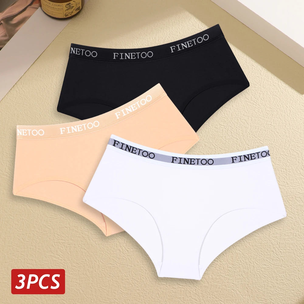 Set de 3 Panties de Algodón Suave para Mujer