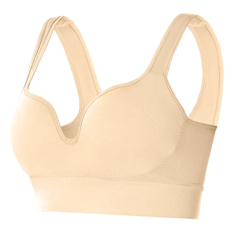 Women's Seamless Padded Sports Bra — Wire-Free Push-Up, Daily & Fitness Wear