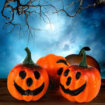 10pcs Halloween Artificial Pumpkin Decoration Foam Mini Pumpkin Home Autumn Harvest Party Thanksgiving Ornaments Props halloween
