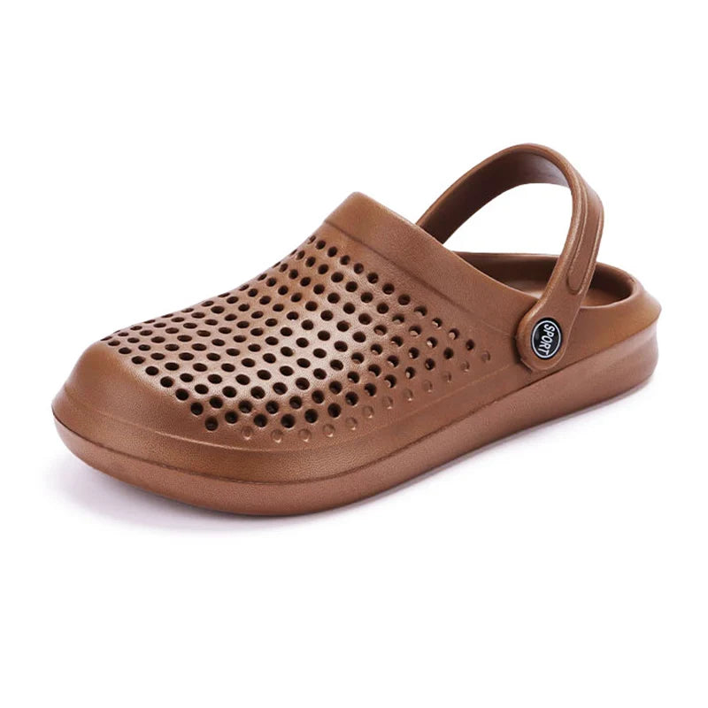 Women's Breathable EVA Flat Sandals | Hollow Out Non-Slip Beach Clogs | US 5–10.5