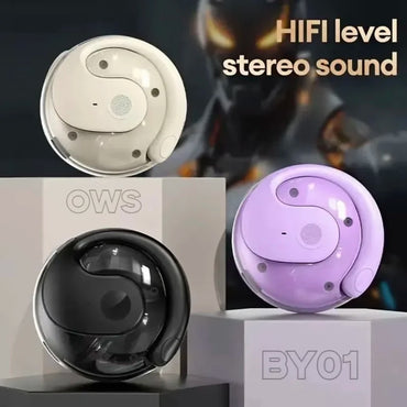 OWS BY01 Wireless Earbuds | Bluetooth 5.4 HiFi Sound IPX5 Waterproof | 14H Battery