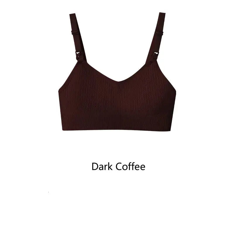 Wire-Free Nursing Bra | Supportive Gathering Breastfeeding Bra for Women