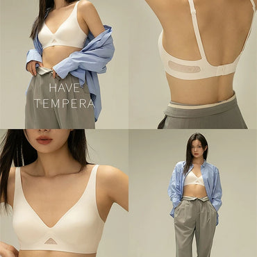 Seamless Wire-Free Push-Up Bra | Soft Support Bralette for Women