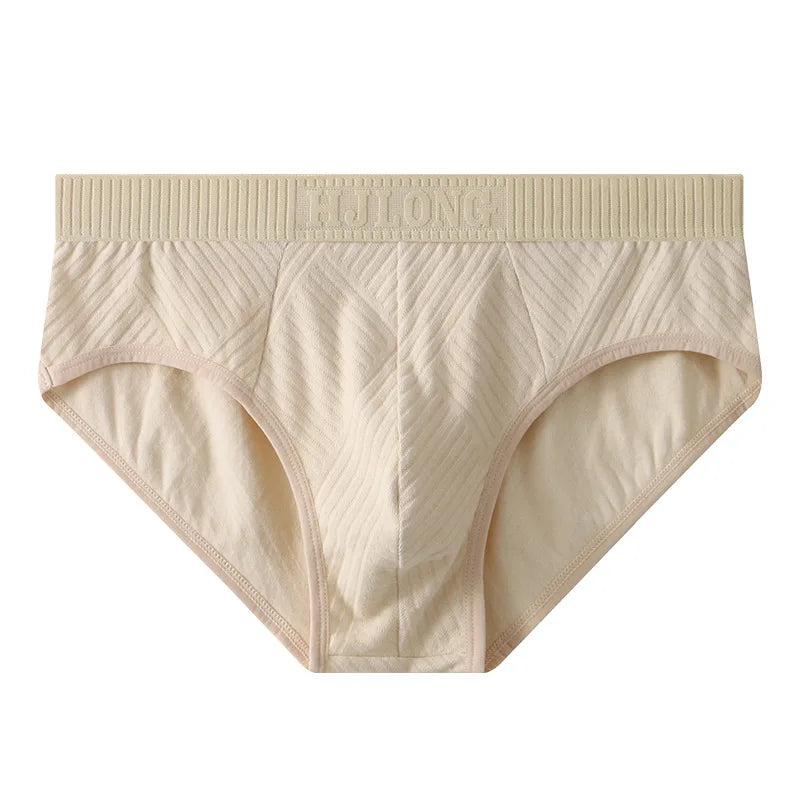 Men's Cotton Briefs – Soft, Breathable & Comfortable | Mid-Rise Striped Underwear
