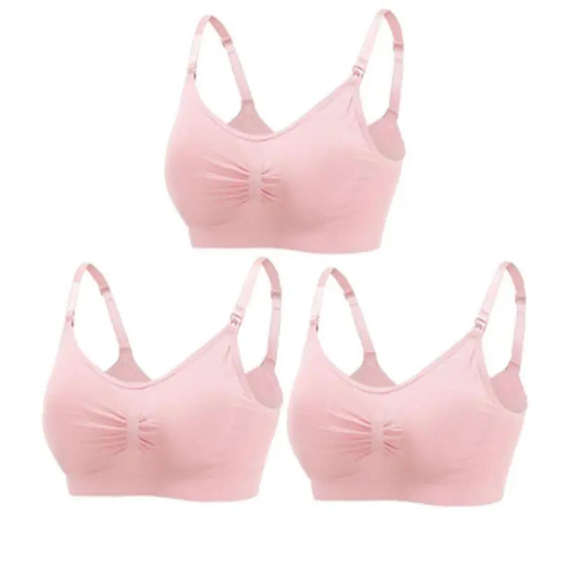 Nursing Bras for Breastfeeding Women β 3-Pack Seamless Maternity Bra (Sβ4XL)