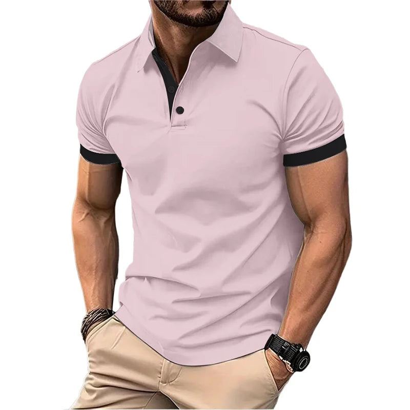 Lightweight Lapel Polo Shirt | Men’s Breathable Short Sleeve Summer Tee | M–5XL