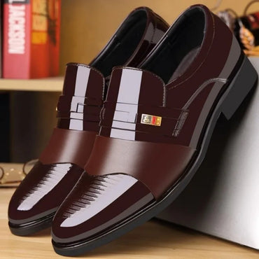 Zapatos de Cuero para Hombre - Elegantes Formales Estilo Oxford Punta Puntiaguda para Negocios