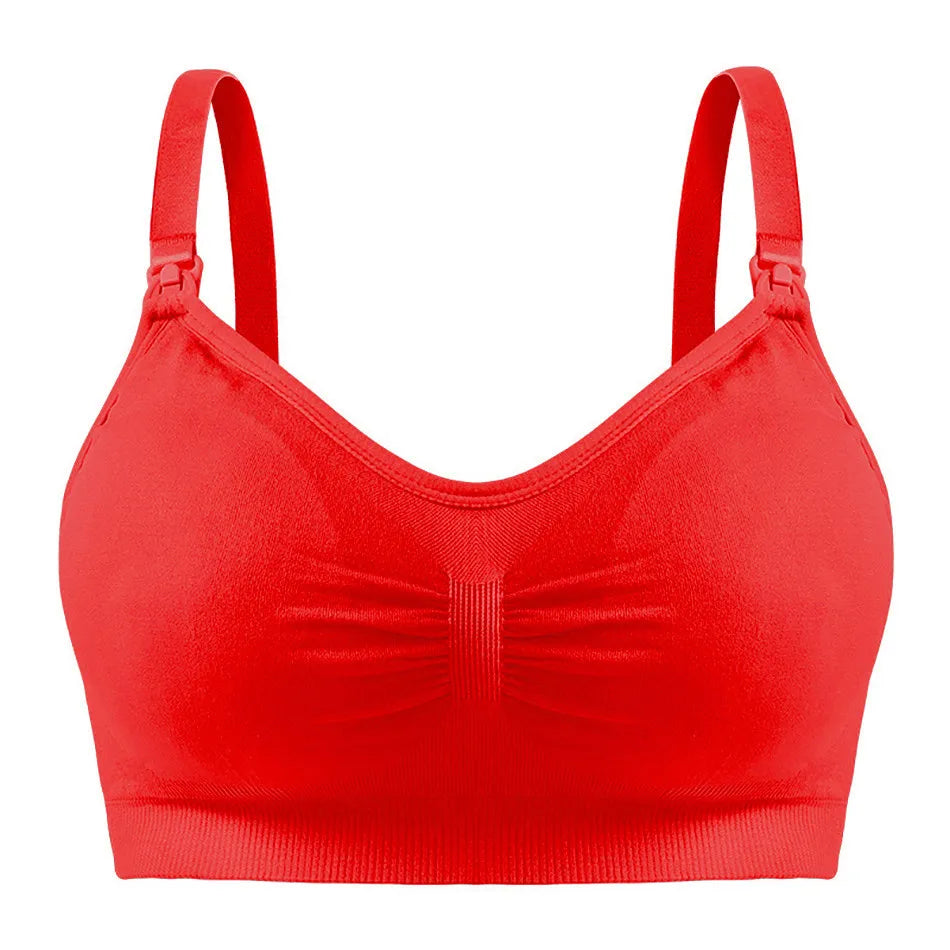 Seamless Maternity Nursing Bralette | Wire-Free Sleep Bra for Pregnant & Breastfeeding Women
