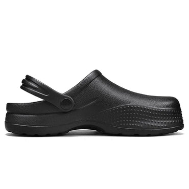 Men's Non-Slip Rubber Clogs | Waterproof Chef & Kitchen Work Shoes