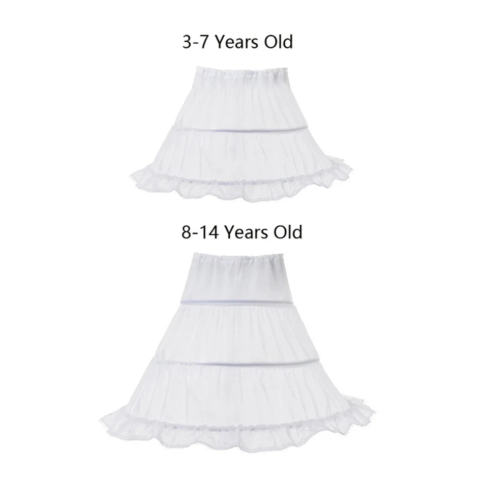 Lace Puff Sleeve Ball Gown – Elegant Princess Party Dress for Girls Ages 4–8