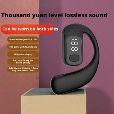 Wireless Bluetooth 5.4 Ear Hook Earbud | Business HD Calling, ANC & Waterproof