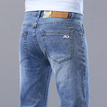 Men's Slim Straight Stretch Denim Jeans