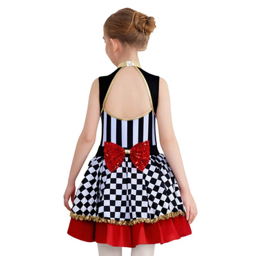 Girls Racing Queen Costume Dress - Sequin Tutu Halloween Outfit