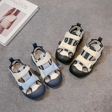 2025 Children Casual Sandals for Boys Summer New Fashion Korean Style Soft Bottom Anti-slippery Versatile Sports Beach Shoes