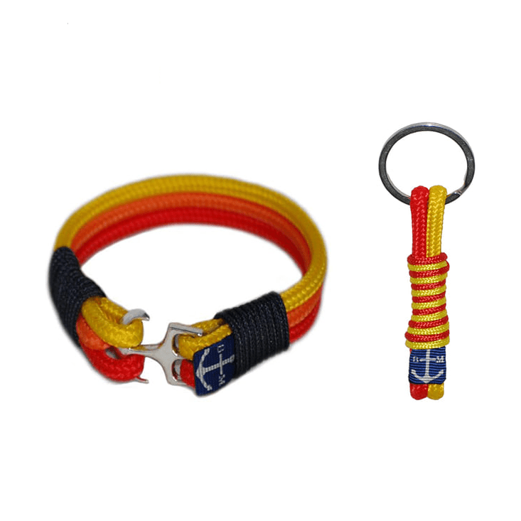 Rainbow Nautical Bracelet and Keychain