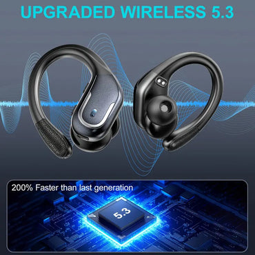 Wireless Sports Earbuds | Pure Bass, LED Display & Noise Cancellation