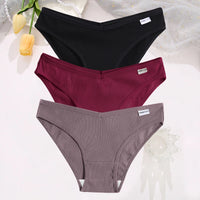 Set de 3 Panties de Algodón Hipoalergénicas de Talle Bajo