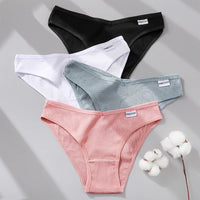 Set de 3 Panties de Algodón Hipoalergénicas de Talle Bajo