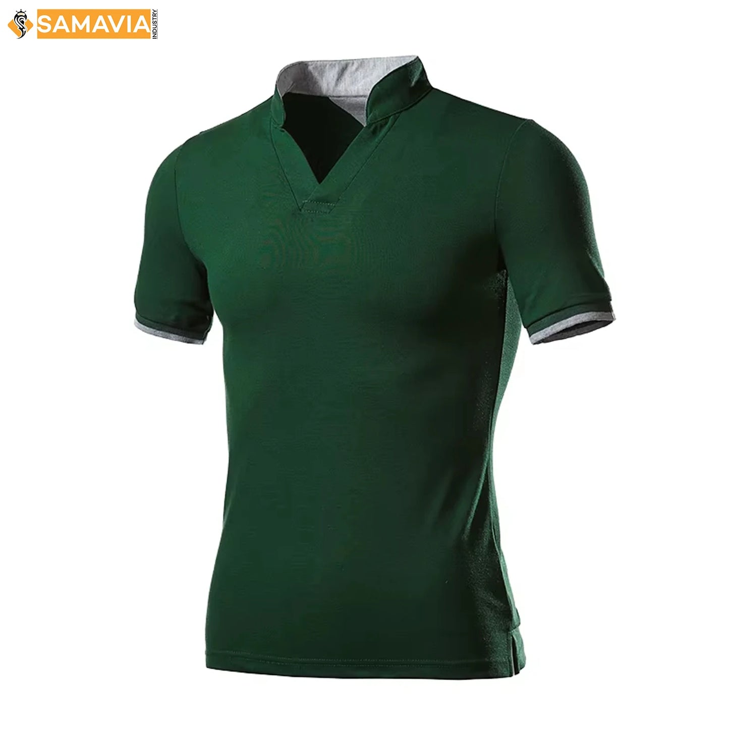 Men's UPF 50+ Short Sleeve Polo Shirt — Breathable, Wrinkle-Resistant