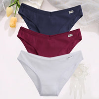 Set de 3 Panties de Algodón Hipoalergénicas de Talle Bajo