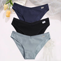 Set de 3 Panties de Algodón Hipoalergénicas de Talle Bajo