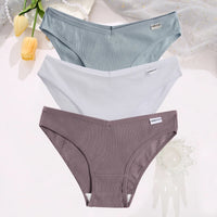 Set de 3 Panties de Algodón Hipoalergénicas de Talle Bajo