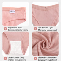 Set de 3 Panties de Algodón Hipoalergénicas de Talle Bajo