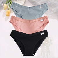 Set de 3 Panties de Algodón Hipoalergénicas de Talle Bajo