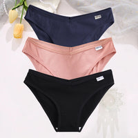 Set de 3 Panties de Algodón Hipoalergénicas de Talle Bajo