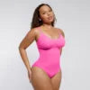 Seamless Thong Bodysuit Shapewear - Full Body Tummy Control