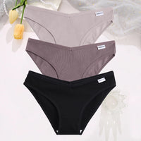 Set de 3 Panties de Algodón Hipoalergénicas de Talle Bajo