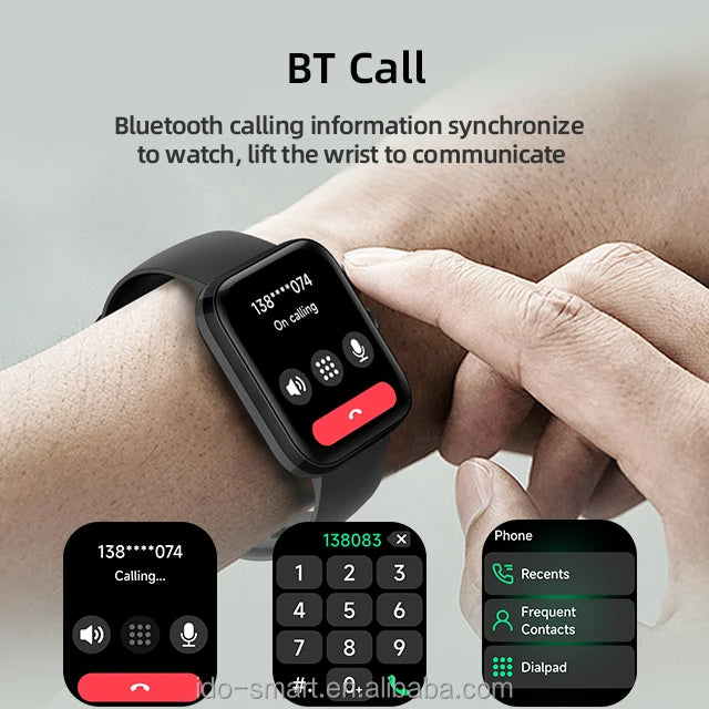 IDW27 GPS Smart Watch | 1.85" HD Bluetooth Calling 100 Sport Modes 3ATM Waterproof Fitness Tracker